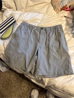 Grey Men's Casual Drawstring Shorts